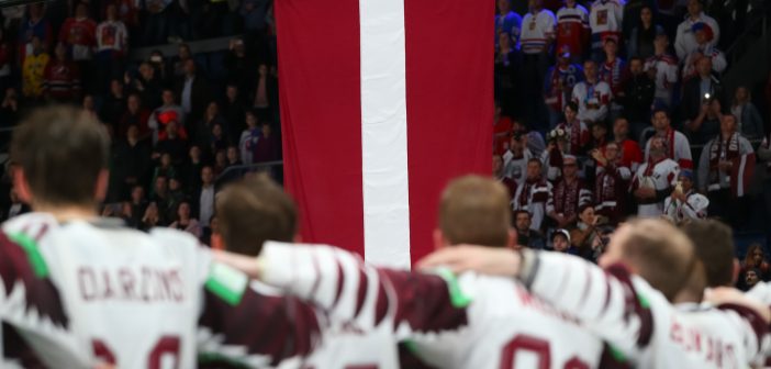Latvijas hokeja izlase.Foto: Andre Ringuette/HHOF-IIHF Images