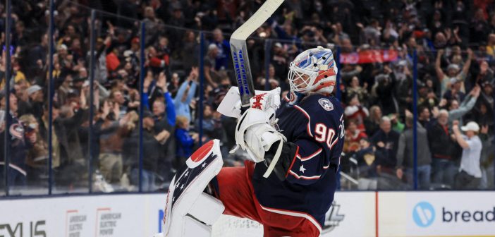 Latvijas hokeja rokstārs. Foto: Aaron Doster-USA TODAY Sports